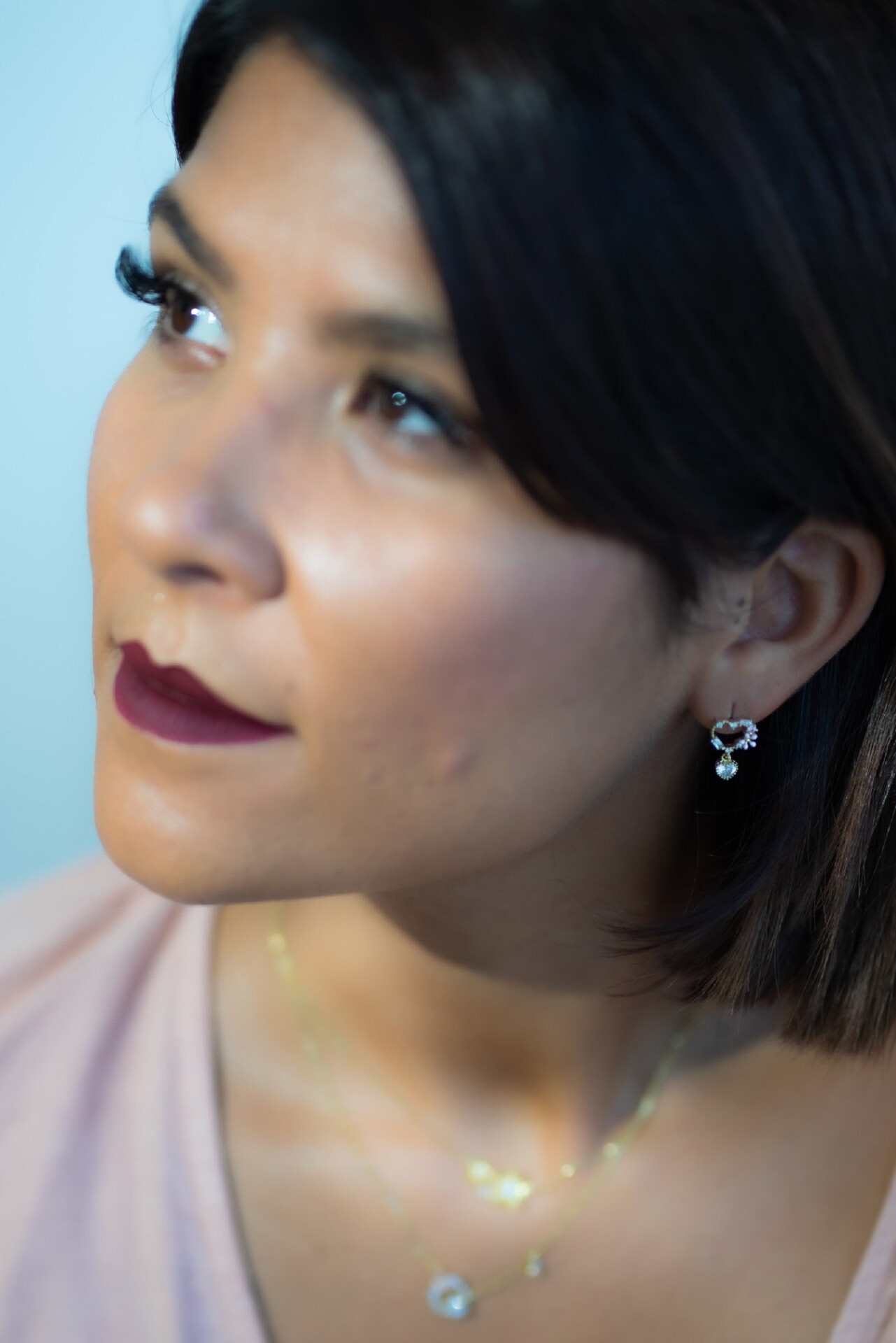 Heart Pink Earrings