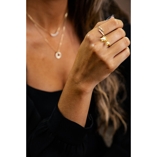Anel Double Pearl II