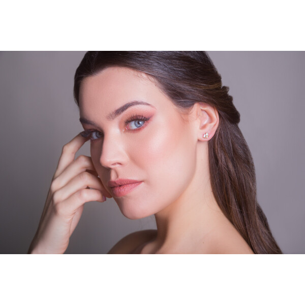 Brincos Ear Cuff - Zircónias Color