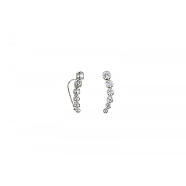 Brincos Ear Cuff - Zircónias IV